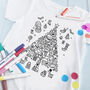 Kids Christmas Colour In T Shirt, thumbnail 1 of 4