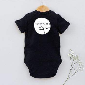 Personalised Mummy's Boy So What Baby Body Vest, 6 of 12