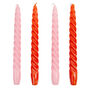 Pack Of Four Coloured Spiral Candles, thumbnail 3 of 7