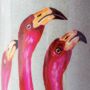 Flamingo Heads Lamp With White Shade, thumbnail 3 of 3