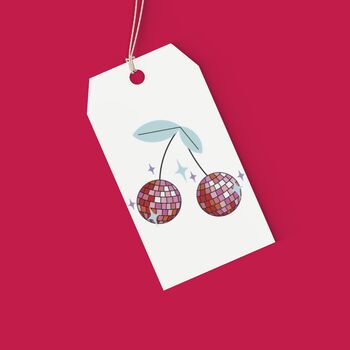 Premium Quality Disco Cherries Gift Wrapping Paper, 4 of 8
