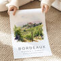 Bordeaux Travel Print Of The French Wine Region, thumbnail 4 of 7