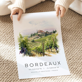 Bordeaux Travel Print Of The French Wine Region, 4 of 7