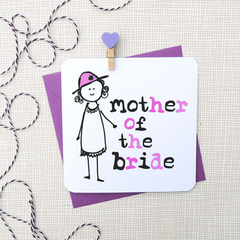  Mother Of The Bride Groom Wedding Day Card By Parsy Card Co 