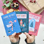 Set Of Three Personalised Christmas Cards Recycled, thumbnail 1 of 8