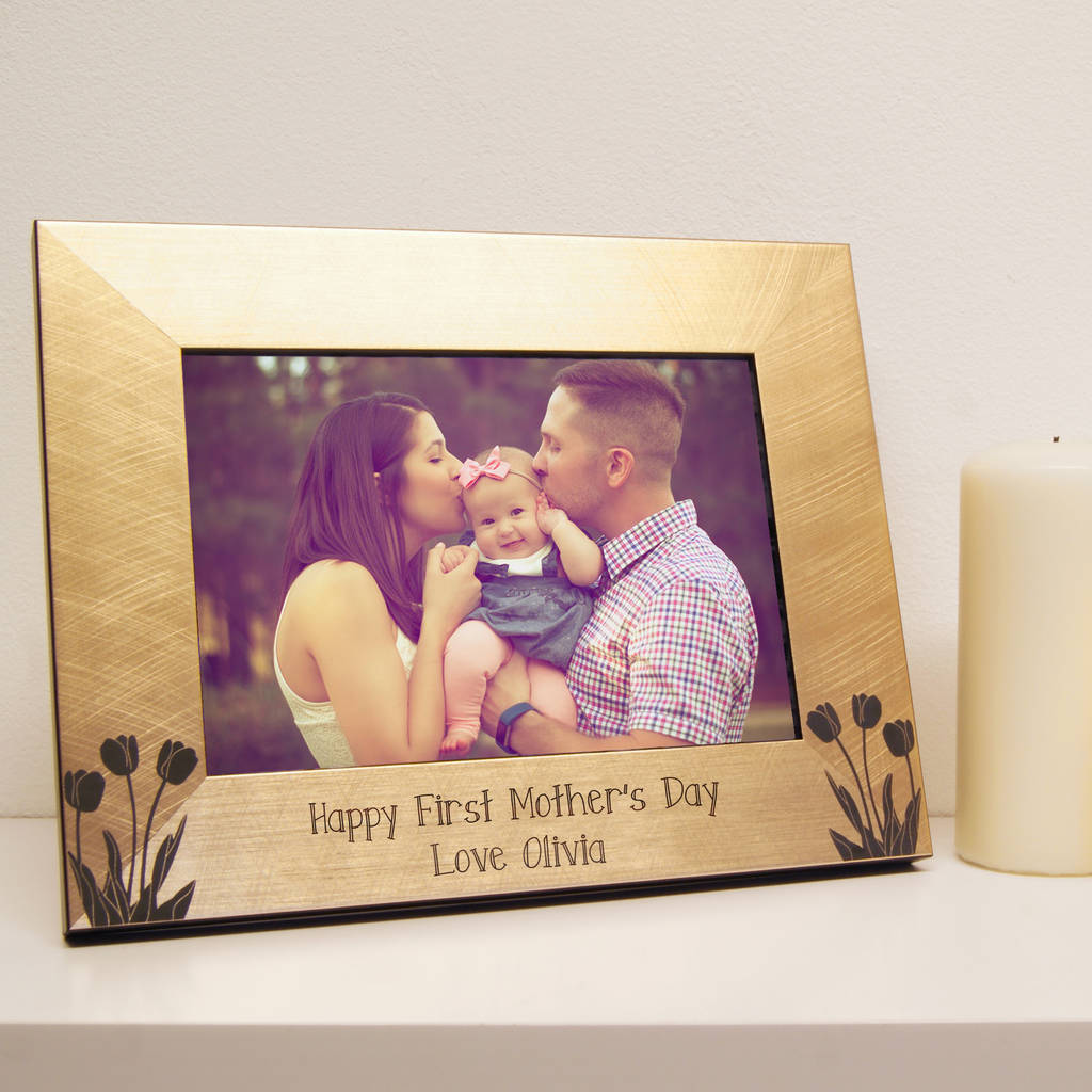 Personalised Tulips Mother's Day Photo Frame, 1 of 4