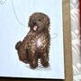 Spanish Water Dog Greetings Card, thumbnail 8 of 9