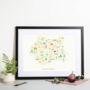 Personalised West Yorkshire Map: Add Favourite Places, thumbnail 1 of 4