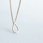 Minimalist Teardrop Necklace, thumbnail 4 of 5