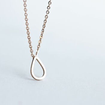 Minimalist Teardrop Necklace, 4 of 5