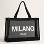 Mesh Milano Italy Tote Bag, thumbnail 6 of 8