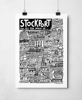 Stockport Landmarks Print, 5 of 10