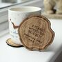 Personalised 5th Wedding Anniversary Wooden Coasters Gift For Couples, thumbnail 4 of 5