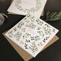 Botanical Christmas Cards Pack Of 10, thumbnail 5 of 6