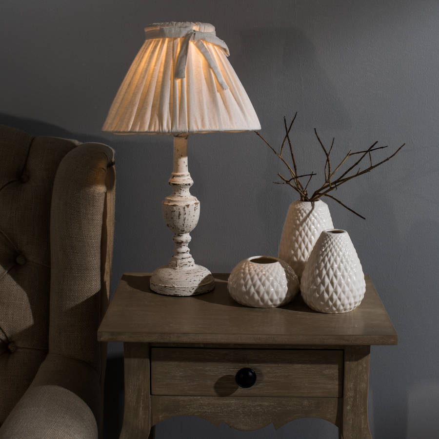 mowbray washed bedside lamp by one.world | notonthehighstreet.com