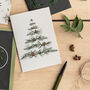 Botanical Christmas Card 'Tree' Festive Foliage, thumbnail 1 of 2