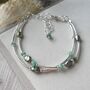 Emerald Double Stranded Bracelet, thumbnail 1 of 5
