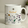 Personalised Wild Flowers Mug, thumbnail 2 of 2