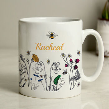 Personalised Wild Flowers Mug, 2 of 2