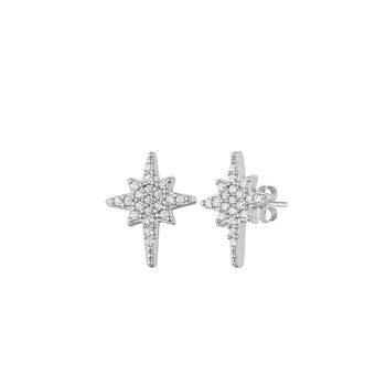 Northern Star Polaris Stud Earring In Sterling Silver, 11 of 11