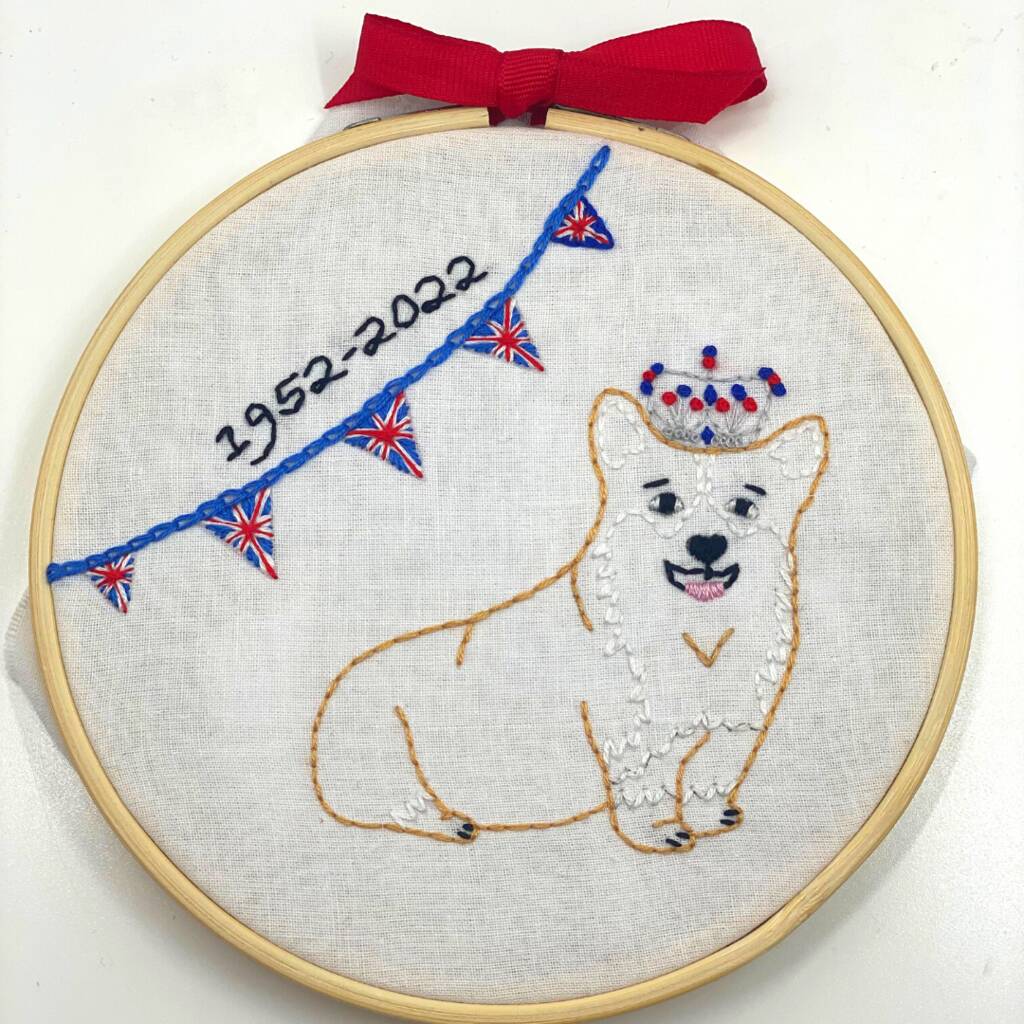 Platinum Jubilee Bunting Embroidery Kit By Treasure Kave