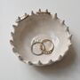 Personalised Spiky Engagement Gift Initials Ring Dish, thumbnail 2 of 7