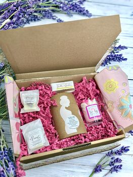 Large Gift Box Mum To Be And Baby Skincare Candle, 2 of 10