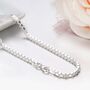 Mens Sterling Silver Medium Box Chain Necklace, thumbnail 2 of 10