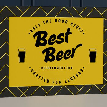 Personalised Beavertown Craft Beer Gift Set With Glass And Snack, 2 of 5