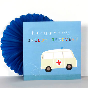 Speedy Recovery Greetings Card, 4 of 4
