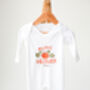 Baby's 'My First Halloween' Embroidered Personalised Babygro Sleepsuit, thumbnail 4 of 4