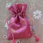 Mini Sari Gift Bag With Drawstring, Reusable Pouch, thumbnail 3 of 10