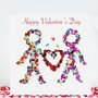 Butterfly Couple Love Heart Valentine's Card, thumbnail 1 of 12
