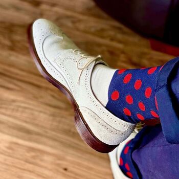 Mayfair Scarlet Luxury Crew And Trainer Men’s Socks, 3 of 6
