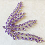 Lilac Crystal Leaf Headpiece, thumbnail 2 of 4