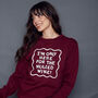 Only Here For The Mulled Wine Christmas Sweatshirt, thumbnail 4 of 6