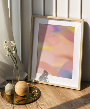 Perfect Peach Abstract Print, 2 of 4