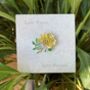 Rose Yellow Flower Brooch, thumbnail 2 of 3