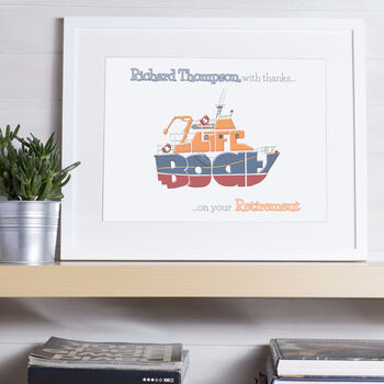 Personalised Lifeboat Print, 4 of 4