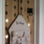 Personalised Beige Gingham Advent Calendar Embroidered, thumbnail 2 of 8