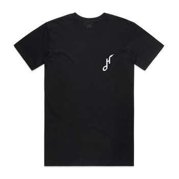 Hoy Classics Downtown Organic T Shirt Black, 2 of 3