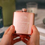 Personalised Floral Hip Flask Gift For Her, thumbnail 3 of 4