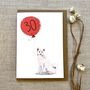 Personalised Shiba Inu Dog Birthday Card, thumbnail 4 of 6