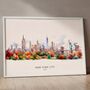 New York Watercolour Skyline, thumbnail 3 of 5