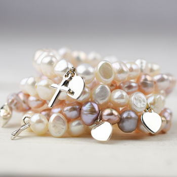 First Holy Communion Pearl Bracelet With Poem, 8 of 8