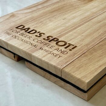 Personalised Wooden Sofa Tray, 4 of 5