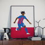 Eberechi Eze Crystal Palace Football Poster, thumbnail 1 of 3