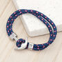 Personalised Men's Blue Rope Nautical Anchor Bracelet, thumbnail 6 of 11