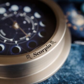 Customisable Zodiac Moon Phase Clock, 5 of 12