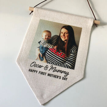 Mother's Day Personalised Photo Hanging Banner Flag, 8 of 9